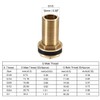 uxcell Bulkhead Fitting, G1/2 Male, Tube Adaptor Connector Hose Fitting,