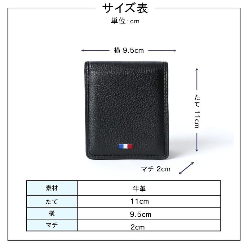 Liberto Edwin Men's Genuine Cowhide Leather Bifold Wallet Simple Business