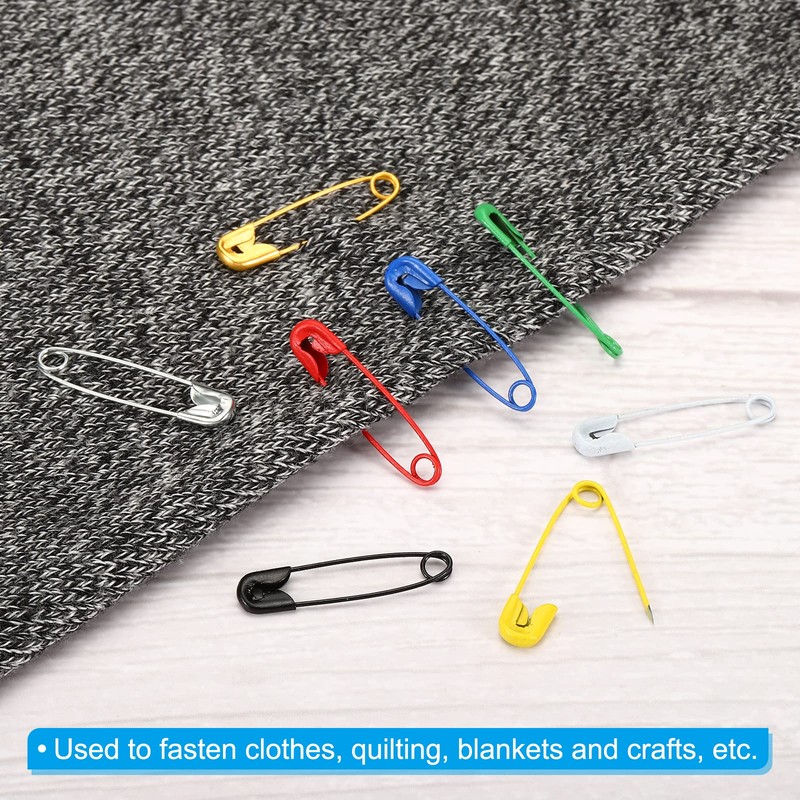 sourcing map Safety Pins 0.98 Inch Metal Small Sewing Pins