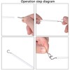 Curtain Wire and Hooks Set 5M Curtain Wire White, with