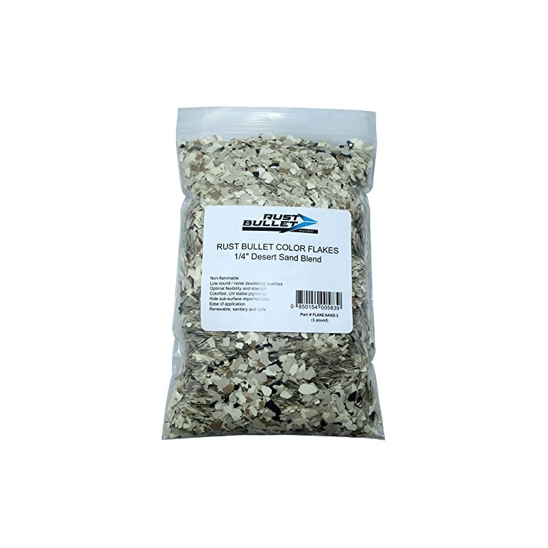 RUST BULLET Decorative Color Flakes - Desert Sand - Customize