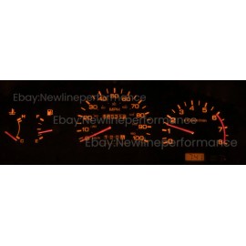 newlinepeformanceLED Amber Cluster LED Bulb kit For Nissan D21 Hardbody Truck with RPM Tach 1994-1997
