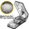 2 Pack Pill Splitter, Adjustable Pill Cutter, Stainless Steel Cutting