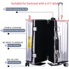 Veki Clear Protective PVC Suitcase Cover with Zip, Waterproof Dustproof