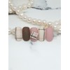 Check Handmade Nail Tips - Short Round Square / 체크