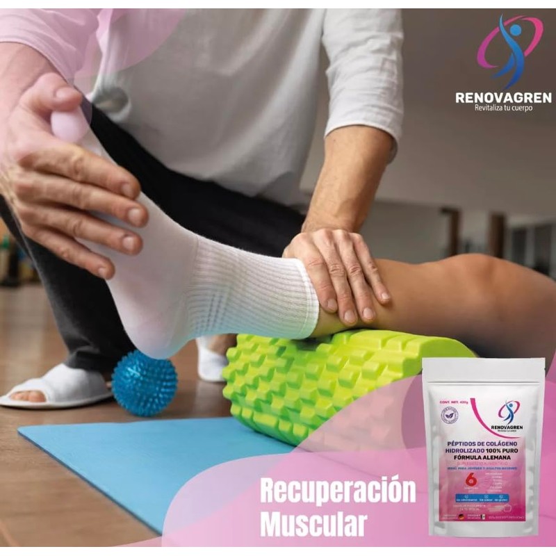 Péptidos Bioactivos Colágeno Hidrolizado Polvo 420g Fórmula Alemana 100 Puro