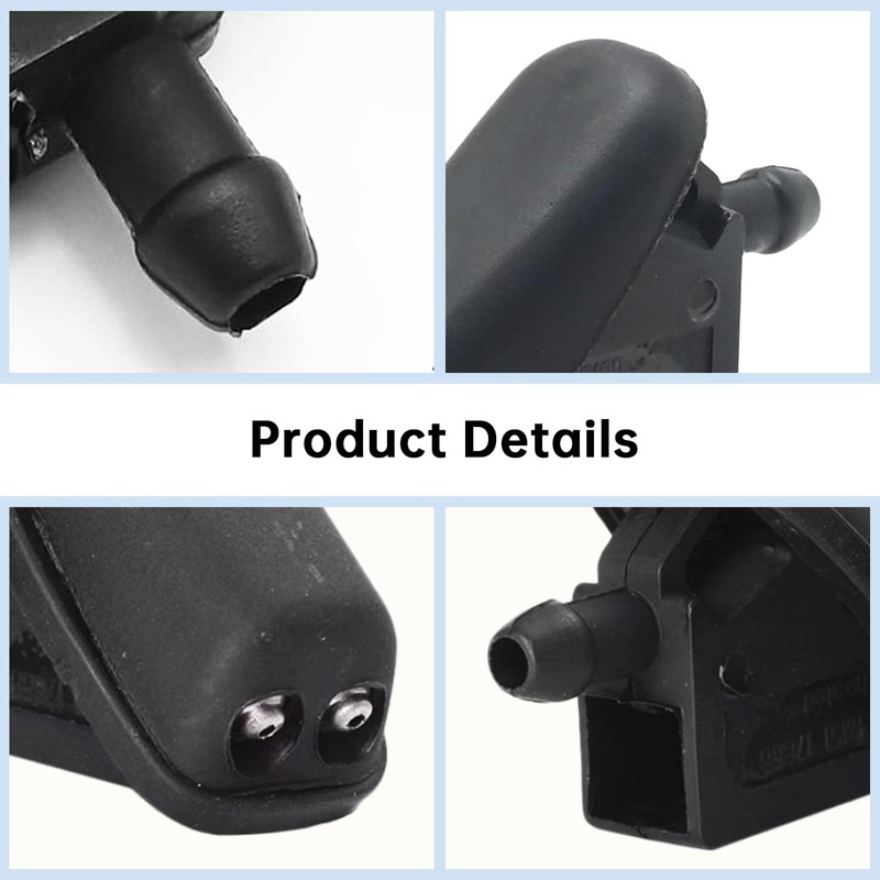 2Pcs Front Windscreen Washer Jet Nozzles, Front Windscreen Washer Jets