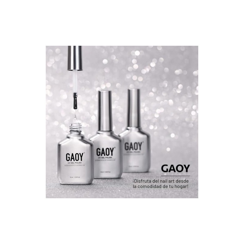 GAOY - Capa superior de gel para esmalte de uñas