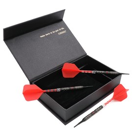 CUESOUL Handlebar Grip 18g 90% Tungsten Soft Tip Dart Set with Oil Paint Finished and Unifying ROST T19 Flight