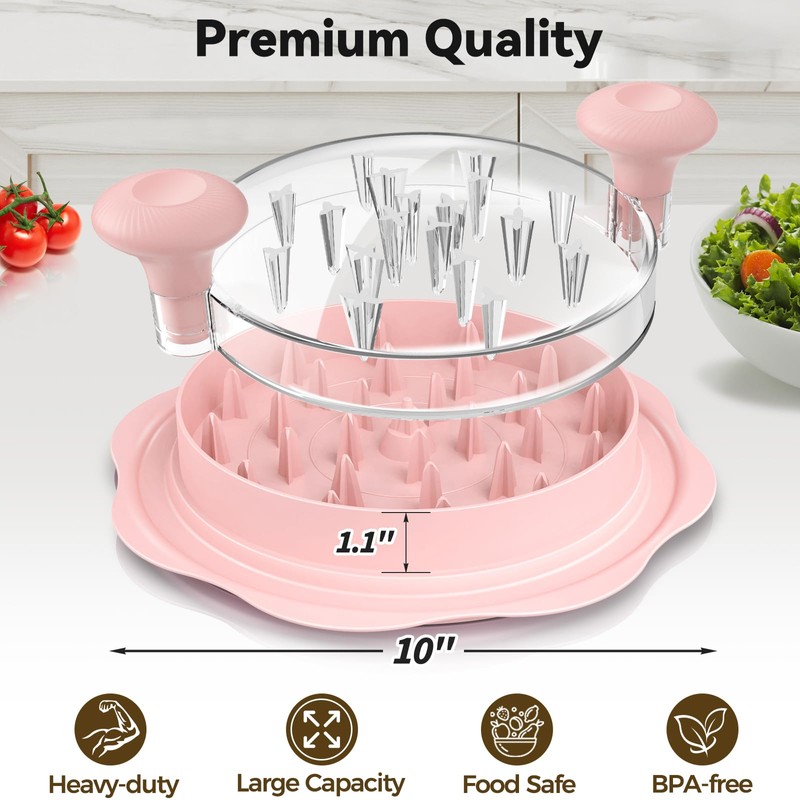 Ukeetap 10" Pro Chicken Shredder Tool Twist Large for Kitchen,