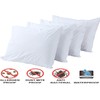 Pillow Protector Pair Waterproof Antiallergy Full Enclosure with Zip Protector