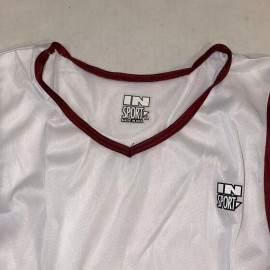 Insport Mens XL White Black Red Rome60 Singlet Tank Top Made in USA J511-640 NWT