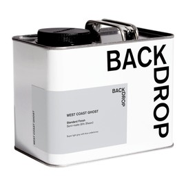 BACKDROP | Premium Interior Paint | Standard Semi Matte, Low Sheen Finish | Self-Priming, Low VOC, Green Wise Certified | WEST COAST GHOST – Super Light Gray With Blue Undertones | 0.5 Gallon