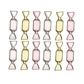 IKAAR Pack of 30 Storage Boxes, Small Storage Containers with Lid, Jewellery Box, Sorting Boxes in Candy Shape for Small Parts, Jewellery Pills