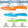 WACOOL Ceramic Knife Set 3-Piece (6-inch Chef's Knife, 5-inch Utility
