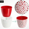 KADAX Plastic Flower Pot, Diameter 11 - 21 cm, 5