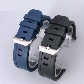 Adwoa Fluororubber Watch Band Strap Replacement for IWC Aquatimer Series- 22mm Quick Disassembly Watch Band Compatible with IW356802 IW376705 IW376710