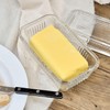 Clear Glass Butter Dish with Lid for Countertop, 6.5" Crystal