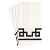 Caspari Rive Gauche Paper Guest Towel Napkins in Black &