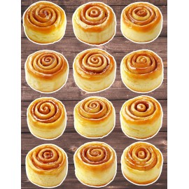 Handmade Cinnamon Rolls Die Cut Vinyl Stickers Set Scrapbooking Laptop WaterBottle