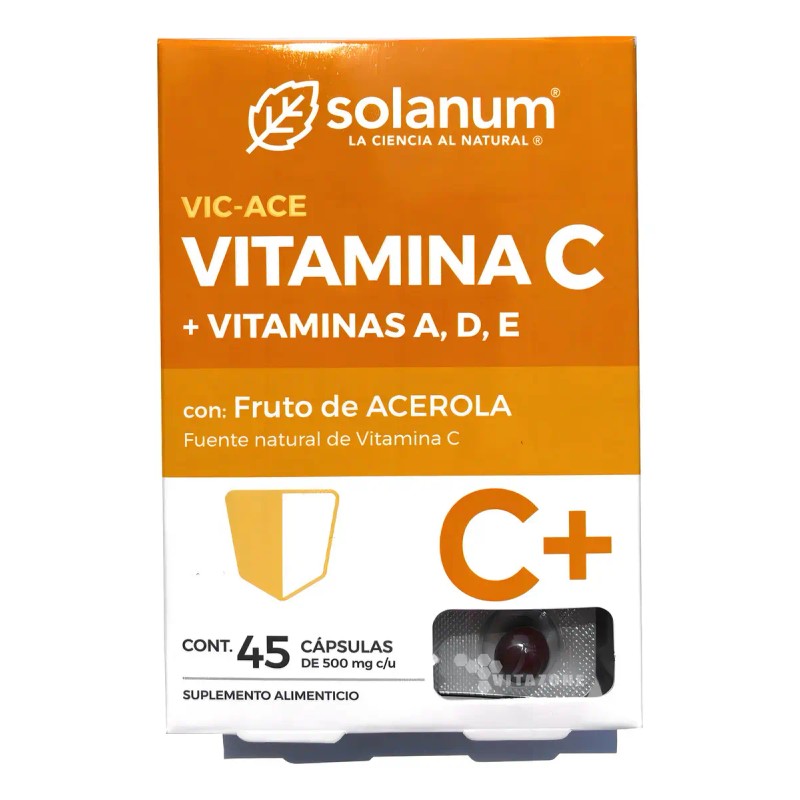 Vitamina Capsulas Solanum Perlacaps 500mg