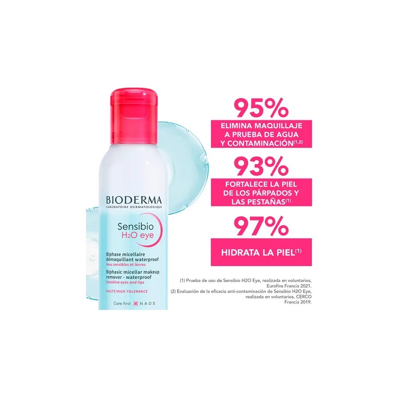 Sensibio H2o Eye Desmaquillante Bifásico Ojos 125ml Bioderma