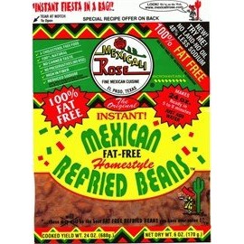Mexicali Rose Instant Fat-Free Homestyle Refried Beans 7oz (Pack of 3)