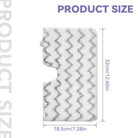 S3501 For Shark Steam Pocket Mop Pads: Washable Steam Mop Replacement Pads For Shark Steamer S3601D S3601 S3801CO S3901 S3550 SE450 (6Pack)