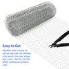 WorthPlanet 13.78 x 157.48 inch Galvanized Hexagonal Wire Mesh Lightweight