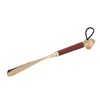 Lion Head Alloy Shoehorn Ergonomic Curves Metal Long Shoehorn with
