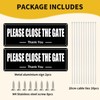 Asheyya 2PCS Please Close The Gate Sign, 25 X 9cm