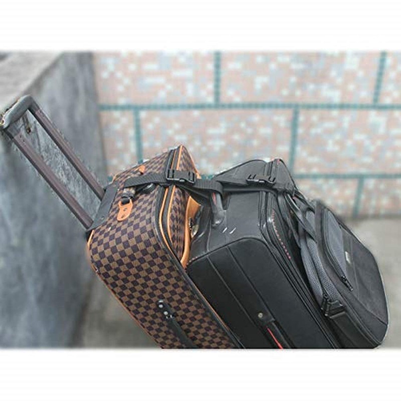 Lix&Rix One-Touch Belt with Buckle, Luggage Straps, Luggage Coupling Band,