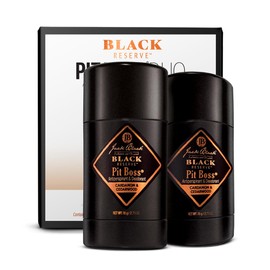 Jack Black Pit Boss Black Reserve Antiperspirant & Deodorant Men - 2.75 oz (Pack of 2) - Cardamom & Cedarwood - Mens Deodorant for Sensitive Skin