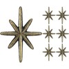 Otoolling 6 Set Unique Antique Gold Starburst Cast Iron Drawer