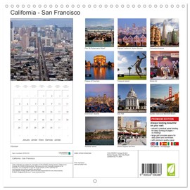 California - San Francisco (Wall Calendar 2026 12" x 24" / 30 x 60 cm (open)) CALVENDO 12 Month Wall Calendar