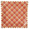 C.R. Gibson TW12-25237 Harvest Plaid Disposable Thanksgiving Paper Dinner Plate