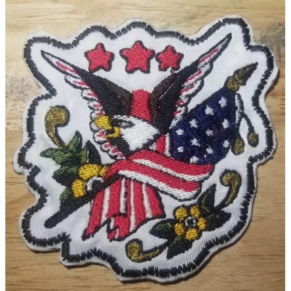 SIC Custom Sewing Bald Eagle And Flag - Patriotic -