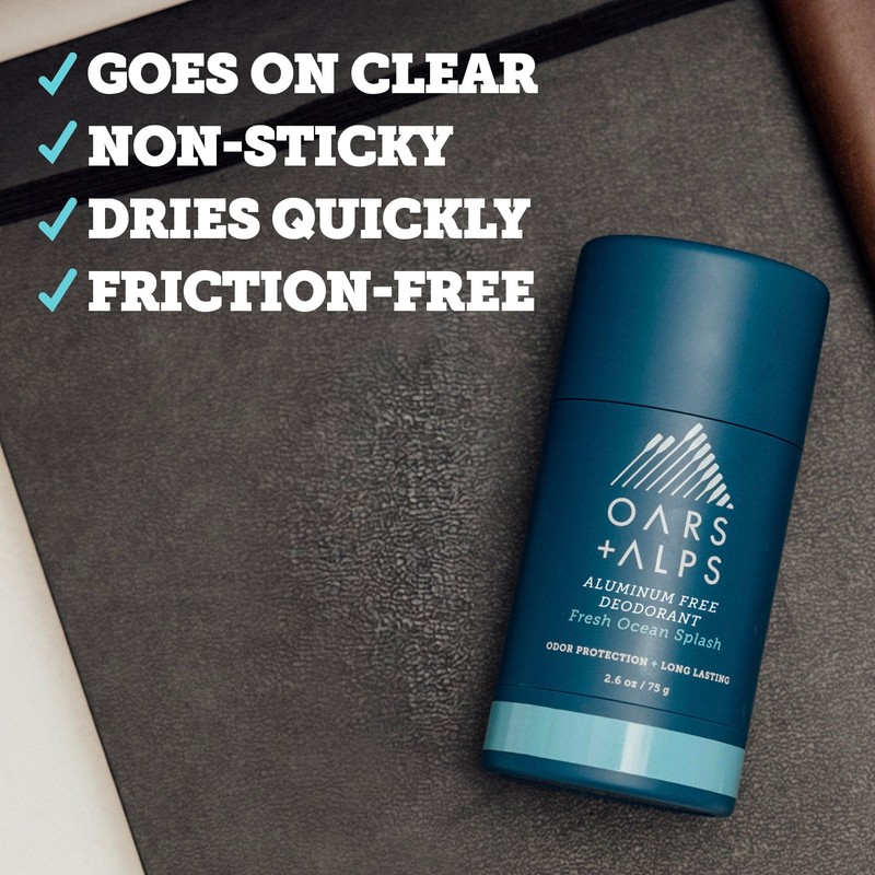 Oars + Alps Deodorant for Men & Women, Aluminum Free