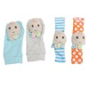 4pcs Baby Rattle Socks Cute Octopus Shape Soft Light Adjustable