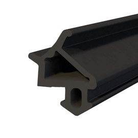 DQ-PP Window Seal, Black, 10 Metres, S-1530 Universal, PVC Window, Rubber Seal, Sealing Tape, Plastic Window Seals, Aluminium Profile Seal, Door Seal
