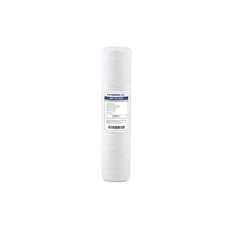 Hydronix SWC-45-2020 String Wound Water Filter Cartridge for Whole House,