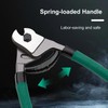 Professional Steel Wire Cutters, Heavy Duty, Black and Green Handle