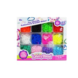 Bus Duga 700203 – 4200 Piece Loom Bands Kit & Clips with Fluorescent Neon Colours