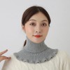 Knitted Collar Scarves for Women Detachable Fake High Collar Scarves