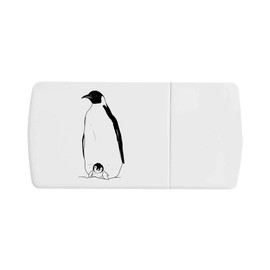 'Emperor Penguin Family' Pill Box with Tablet Splitter (PI00032472)
