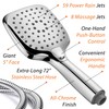 HotelSpa High Pressure 10.5 inch Square Rain – Handheld 3-way