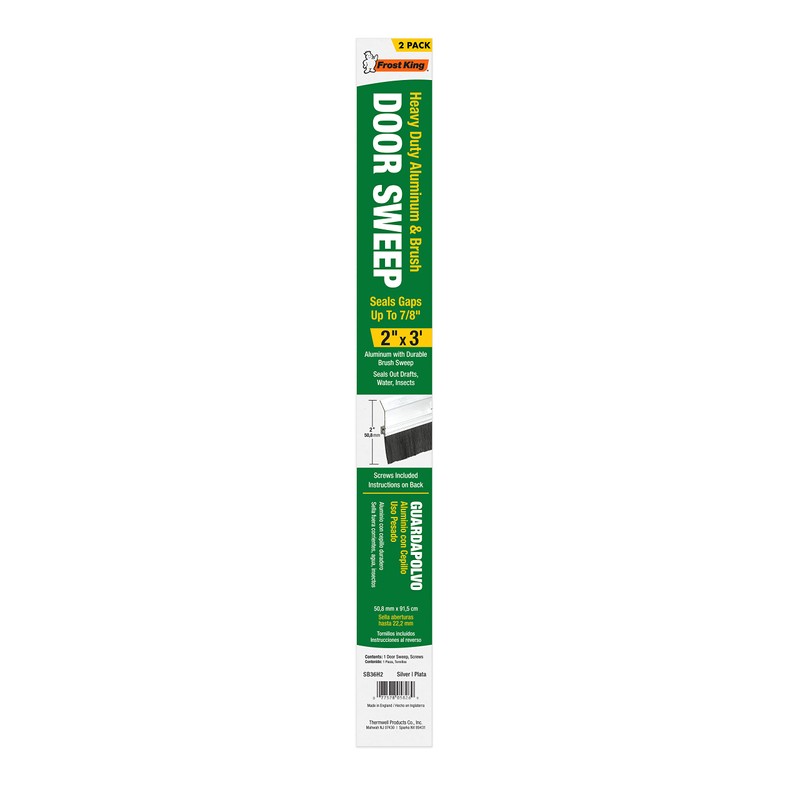 Frost King SB36 Extra Brush Door Sweep, 2-inch X 36-inch