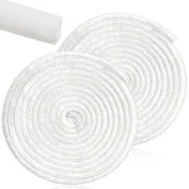 Supkiir 65.6Ft Brush Weather Stripping, 0.4" WideX0.6 Thick Door Seal Brush, Self Adhesive Window Insulation Seal White Weatherstrip Brush for Soundproofing Dust-Proof Waterproof Windproof