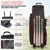 71L Rolling Baseball Bag with Wheels for 7 Bats,Softball Bag