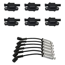 Ignition Coil & Spark Plug Wire Kit Set for GM Pickup Truck V6 4.3L New
